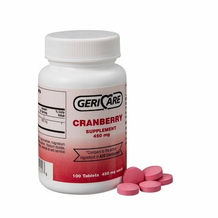 Geri-Care Dietary Supplement Cranberry Extract 450 mg Strength Tablet, 100PK 845-01-GCP